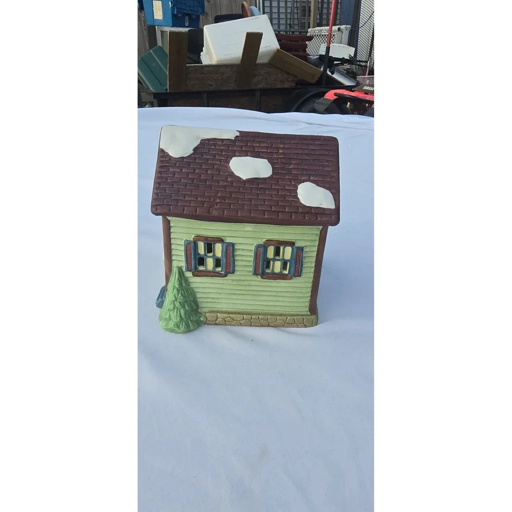 Vintage Americana Lighted Porcelain Christmas Doctor's Office.